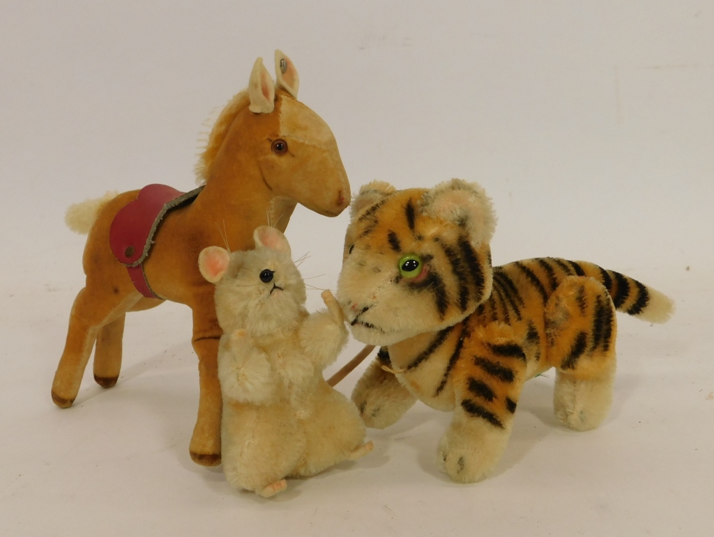 3PC STEIFF MOHAIR FELT ANIMAL GROUP