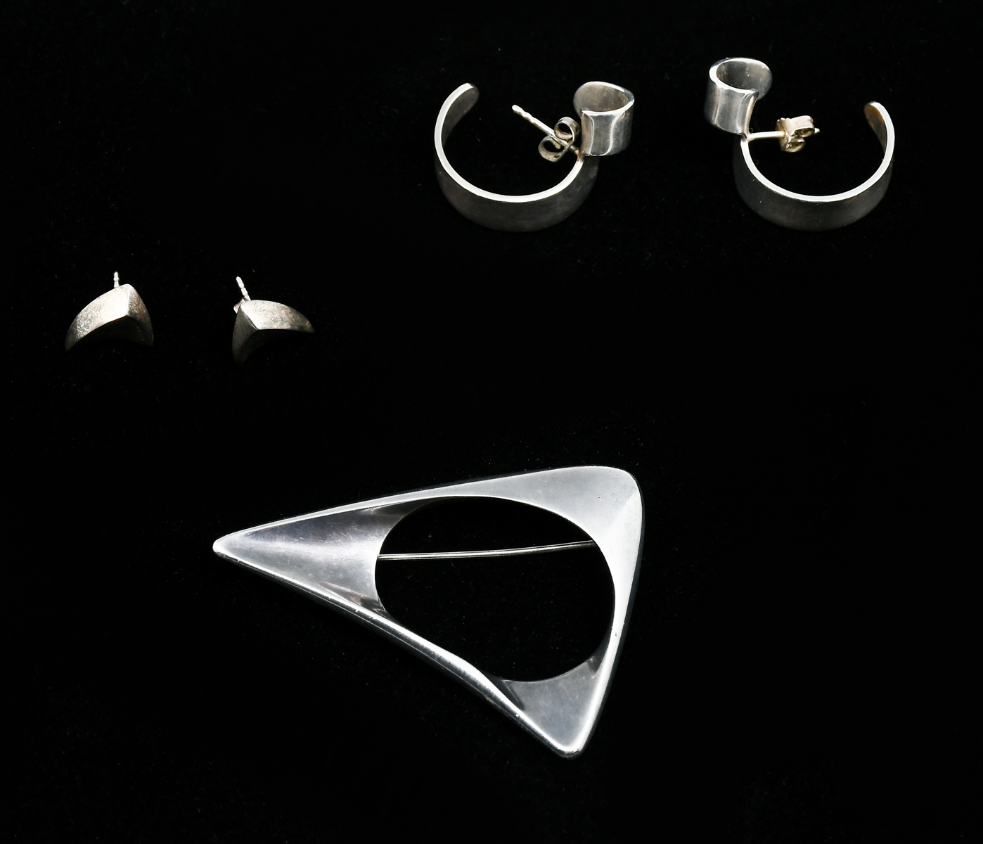3PC STERLING GEORG JENSEN BROOCH