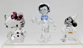3PC SWAROVSKI CHARACTER FIGURI