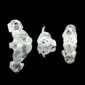 3PC SWAROVSKI CRYSTAL FIGURINE