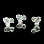 3PC SWAROVSKI CRYSTAL FIGURINE