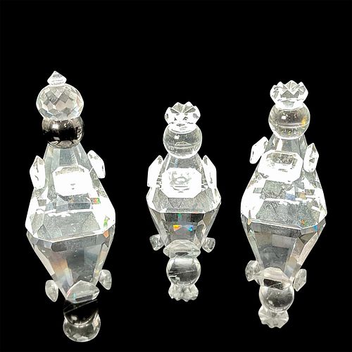 3PC SWAROVSKI CRYSTAL FIGURINES,
