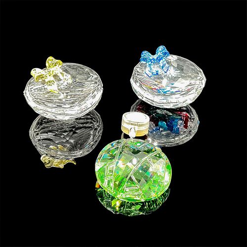 3PC SWAROVSKI CRYSTAL JEWEL BOXES +
