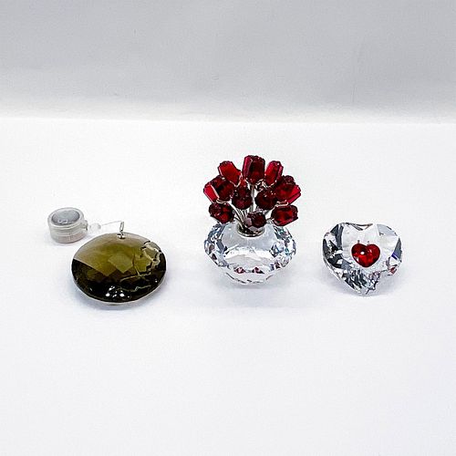 3PC SWAROVSKI CRYSTAL ORNAMENT,