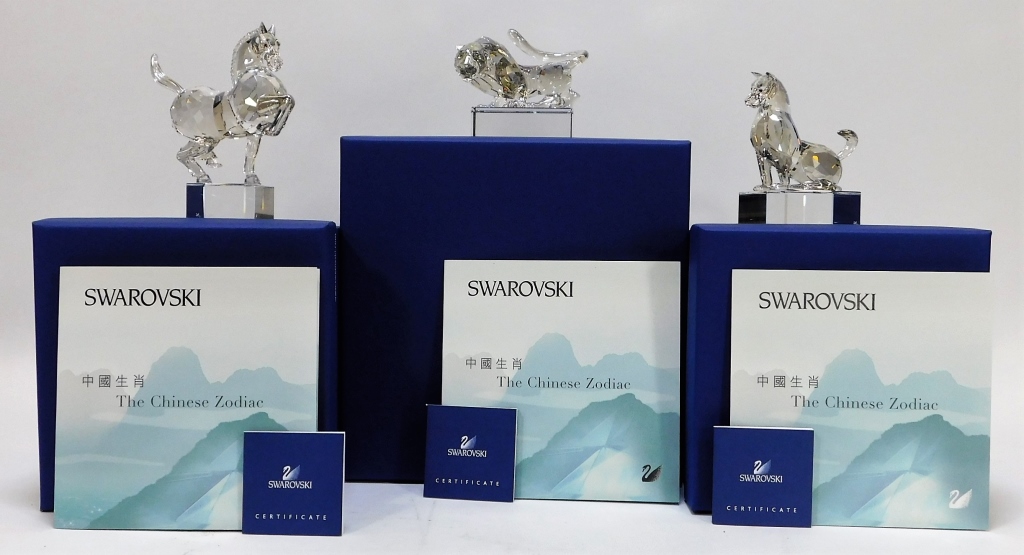 3PC SWAROVSKI ZODIAC COLLECTION