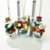 3PC THOMAS KINKADE ORNAMENTS,