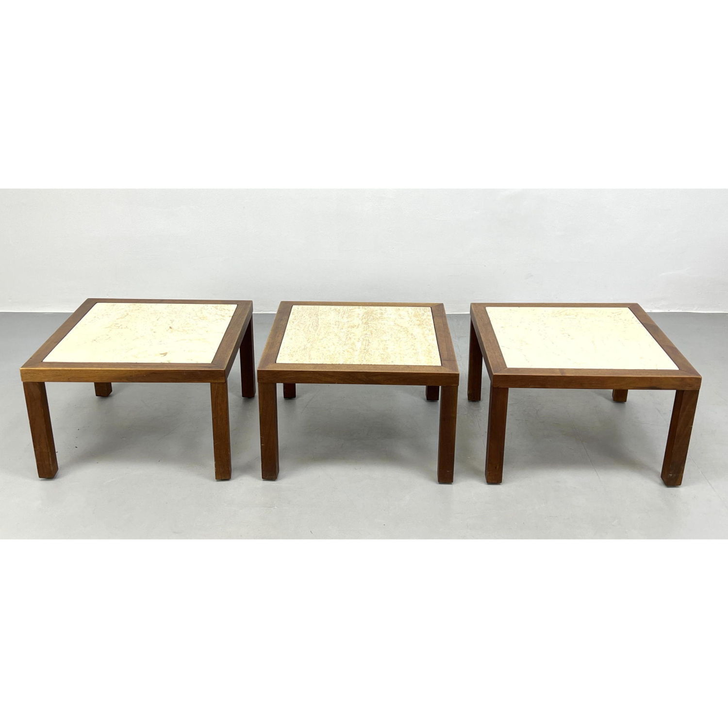3pc Travertine Marble Square Low
