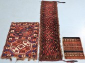 3PC TURKMEN BAG FACE RUGS Midd