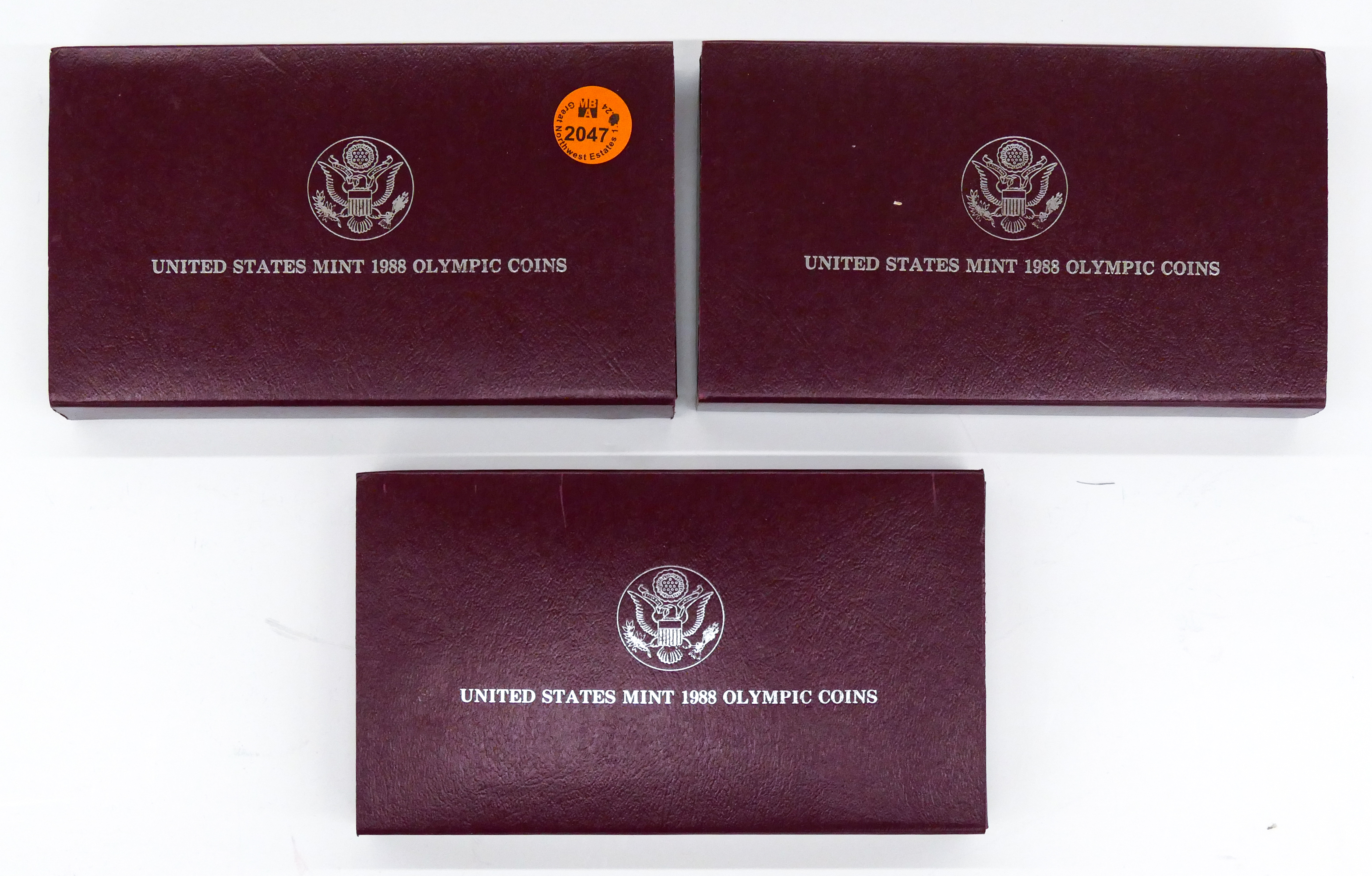 3pc US 1988 Olympic Silver