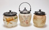 3PC VICTORIAN PEACH BLOW ENAME