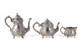 3PC VICTORIAN SILVER HOT BEVER