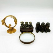 3PC VINTAGE MONKEY MAGNIFIER,