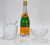 3PC WATERFORD CUT CRYSTAL TABL