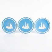 3PC WEDGWOOD PALE BLUE JASPERW