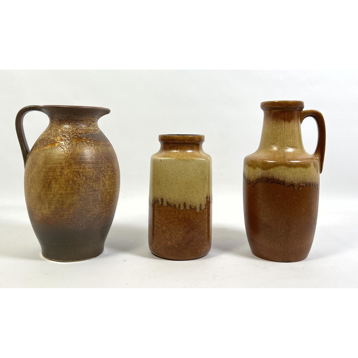 3pc WEST GERMAN Art Pottery