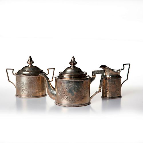 3PC WILLIAM GALE AND SON STERLING