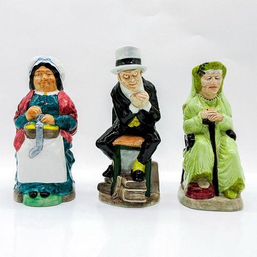 3PC WOOD & SONS TOBY JUGS,