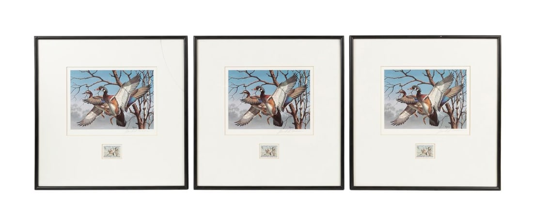 3PCS 1974 FEDERAL DUCK STAMP PRINTS
