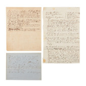 3PCS ANTEBELLUM SLAVE DOCUMENT