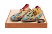 3PCS BEADED LEATHER WORK INCL.