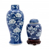 3PCS CHINESE BLUE AND WHITE VA