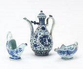 3PCS CHINESE BLUE & WHITE TABL