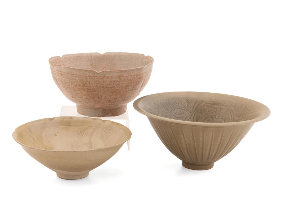 3PCS CHINESE CELADON GLAZED