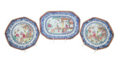 3PCS CHINESE EXPORT FAMILLE RO