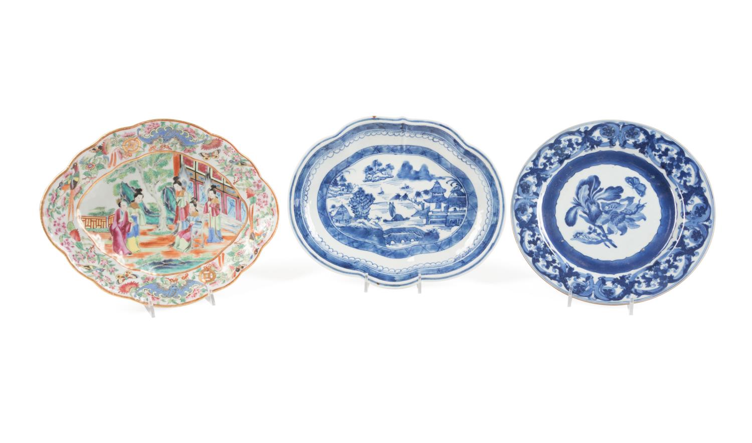 3PCS CHINESE EXPORT TABLEWARE, INCL