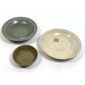 3pcs Chinese Low Bowls. Sung,