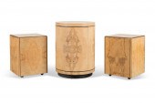 3PCS HENREDON "SCENE TWO" BURL