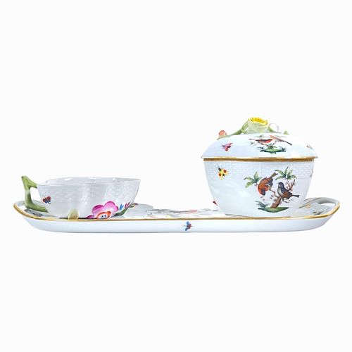 3PCS HEREND "ROTHSCHILD"