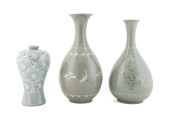 3PCS KOREAN CELADON GLAZED VAS