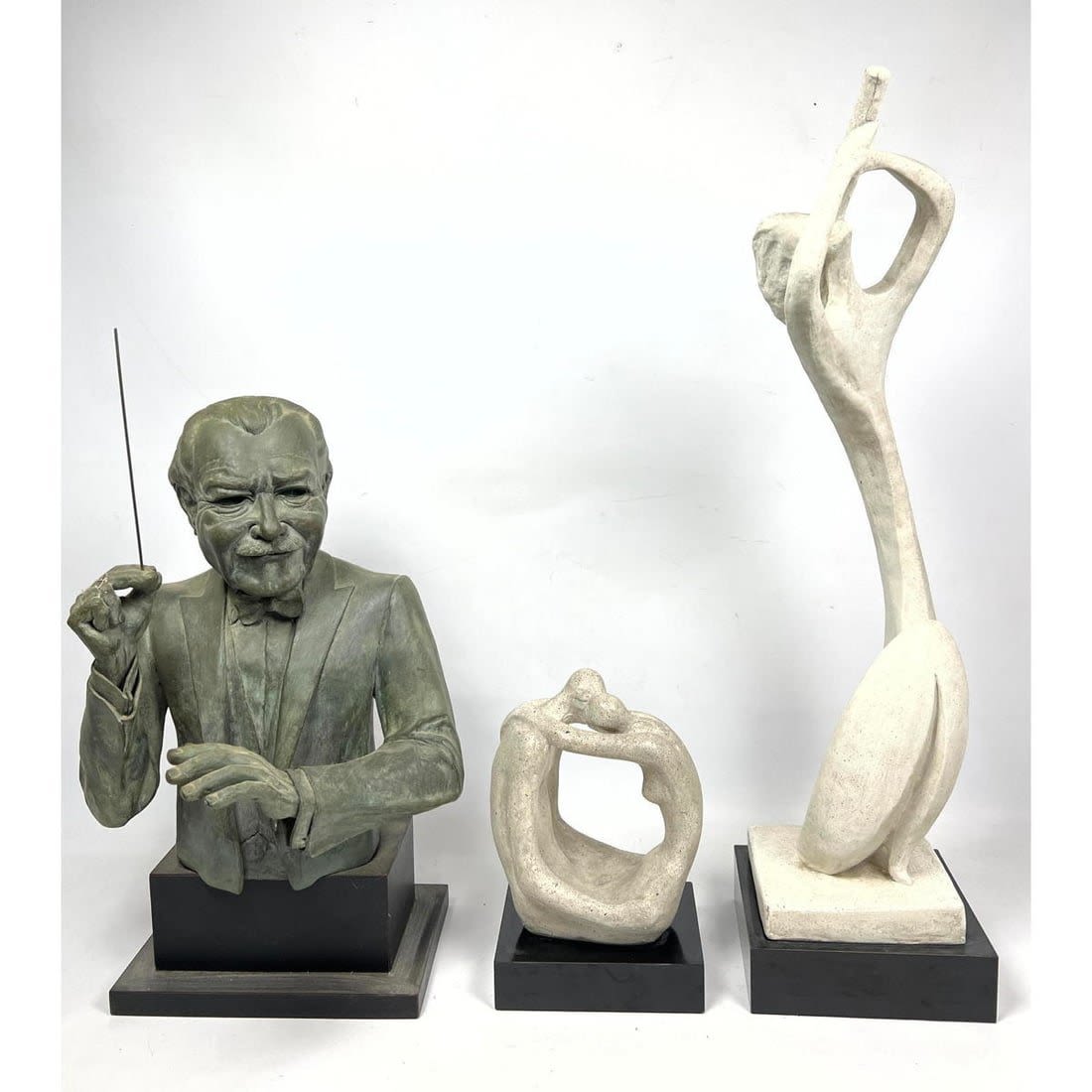 3pcs Modernist Sculptures.