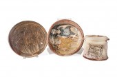 3PCS RON MEYERS STUDIO ART POT
