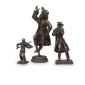 (3PCS) STERLING JUDAICA FIGURI