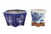 (3PCS) TWO CHINESE HEXAGONAL J