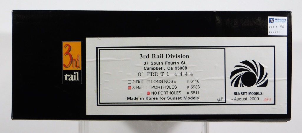 3RD RAIL PRR T-1 4-4-4-4 #5511 O