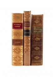 3VOL CHARLES DICKENS FINELY BO