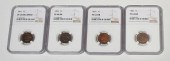 (4) 1 CENT INDIANS PF GRADE(4)