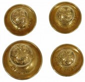 (4) 18KT YELLOW GOLD TUXEDO SH