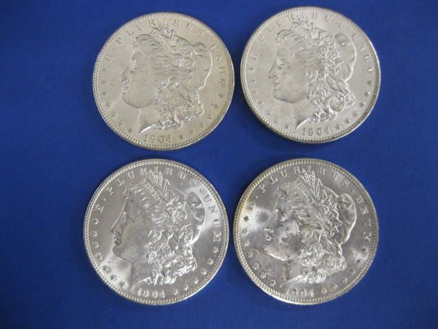 4-1904-0 Morgan Silver Dollars
