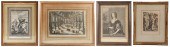 (4) 19th C engravings to inclu
