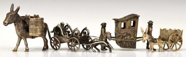 (4) 800 SILVER MINIATURE HORSE CART