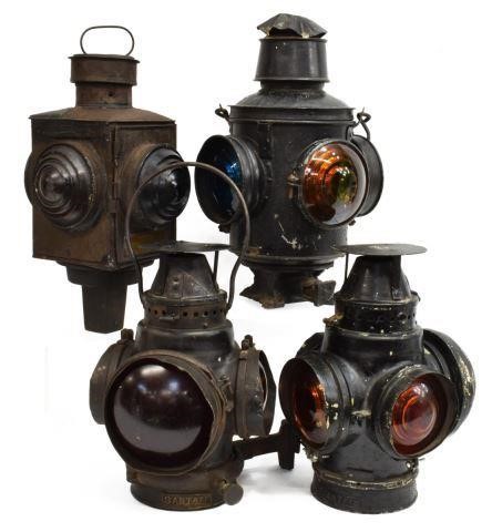 (4) ADLAKE & SANTA FE PATINATED