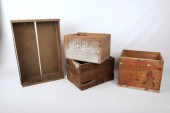 (4) Advertising crates, c/o Sm