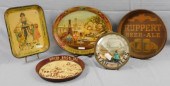 (4) ADVERTISING TRAYS AND ADVE