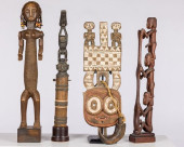 4 AFRICAN WOOD CARVINGS<br>Pro