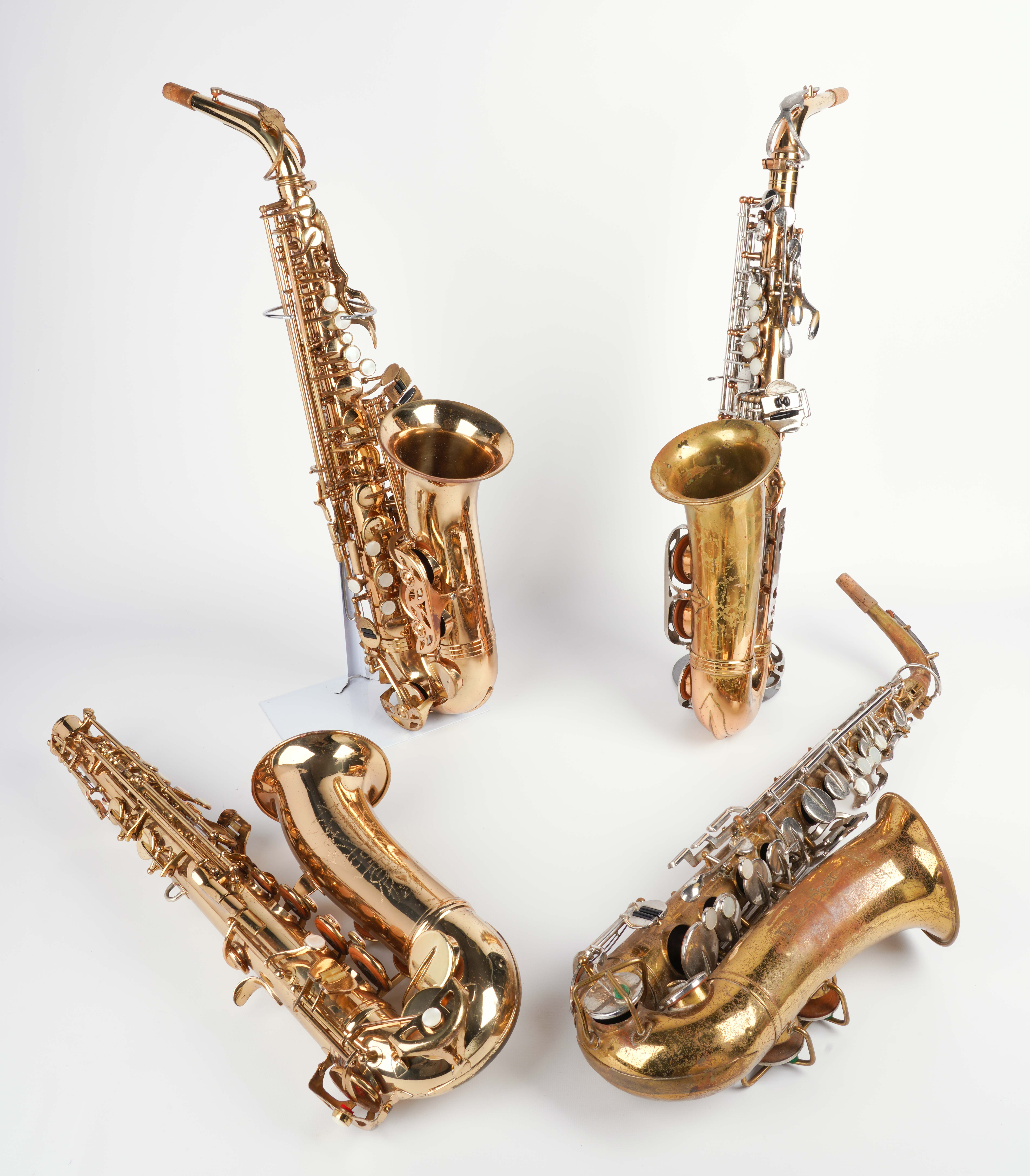 (4) Alto saxophones, c/o Buescher