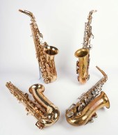 (4) Alto saxophones, c/o Buesc